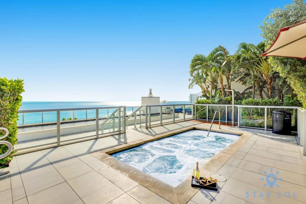 Rooftop Pool - Ocean View Balcony - Hollywood Beach Buitenkant foto