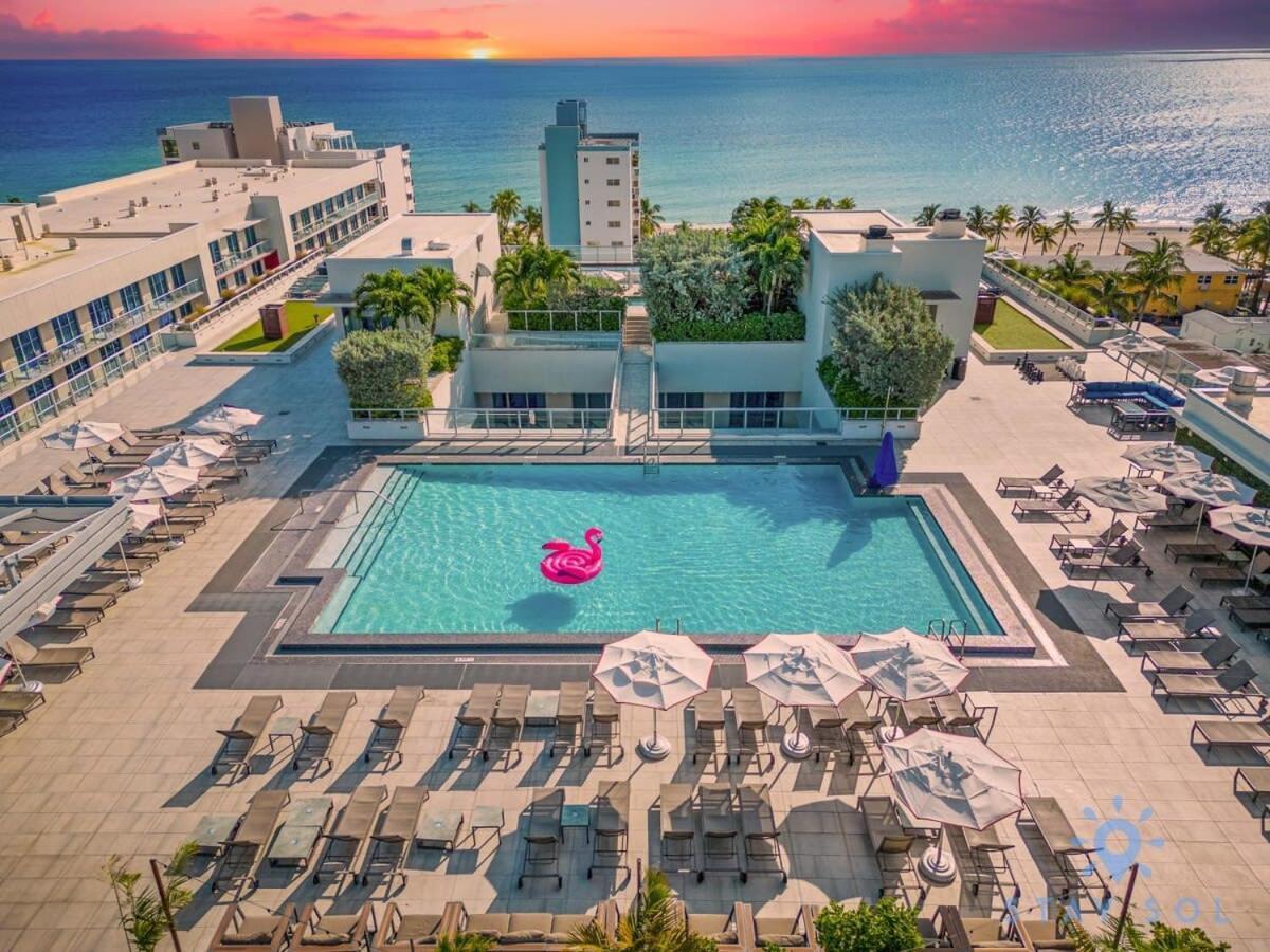 Rooftop Pool - Ocean View Balcony - Hollywood Beach Buitenkant foto